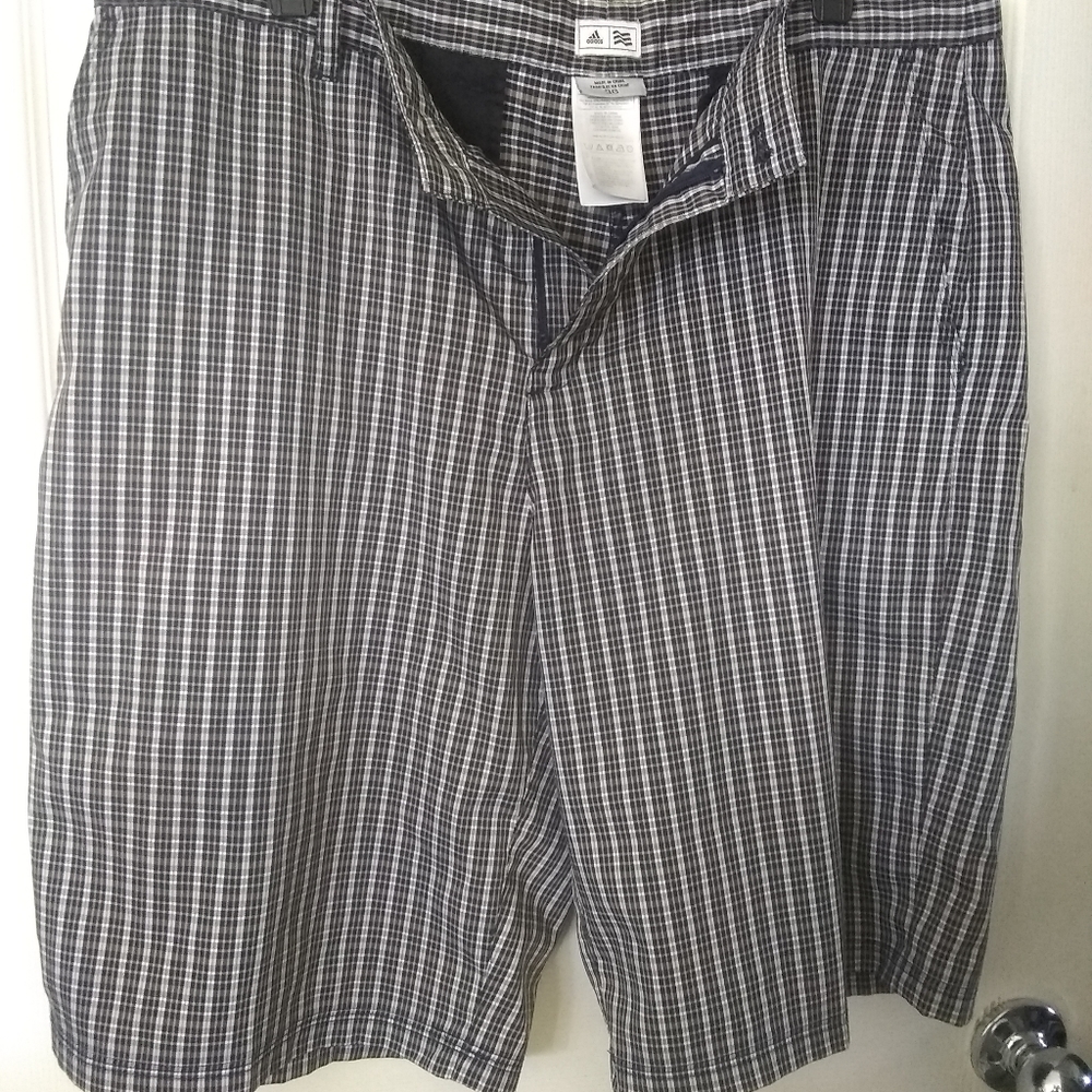 ⛳ Adidas Men Golf Ultimate Plaid Print Shorts 36 - Picture 6 of 10